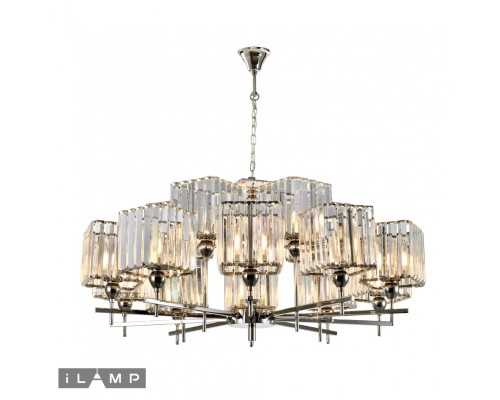 Подвесной светильник iLamp STATEN ISLAND P9514-10+5 NICKEL