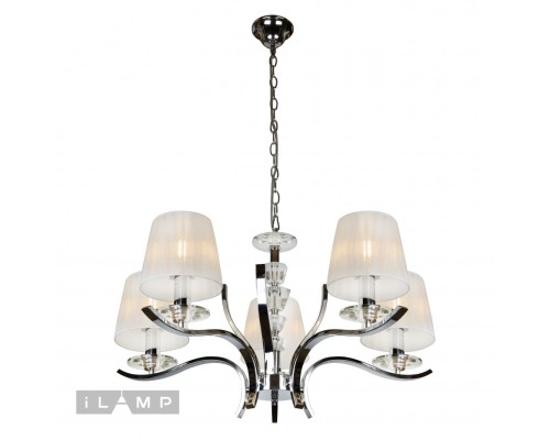 Подвесная люстра iLamp Omega RM5231/5 Хром