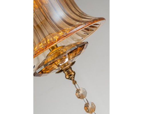 Светильник подвесной Belfast Herbison A1954 / A3 CA GL Золотой / Стекло / Янтарный