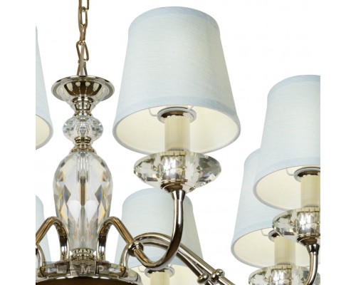 Подвесная люстра iLamp Dolce Vita P2345-8 Никель+голубой