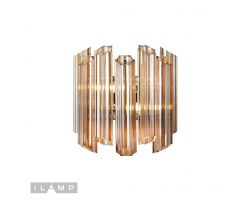 Настенный светильник iLamp MB0267-2C CHROME+BROWN