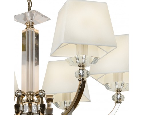 Подвесная люстра iLamp Blues P9404-6 Никель+белый