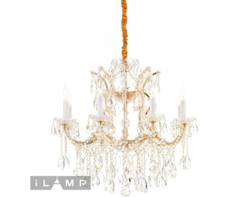 Светильник подвесной iLamp Diamond 6071-8 GD+CL