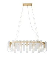 Подвесная люстра Belfast Severn 6601-950 BR CL Латунь / Стекло