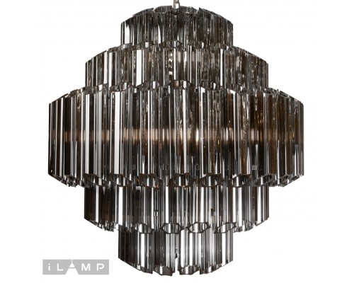 Подвесная люстра iLamp Destiny MD0267-7A CHROME+SMOKY GRAY
