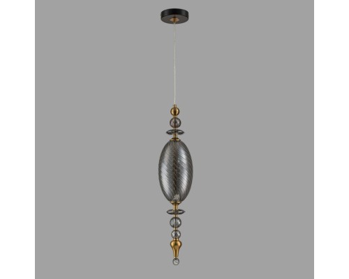 Светильник подвесной Belfast Herbison A1933 / A / A3 GR GL Золотой / Стекло / Серый