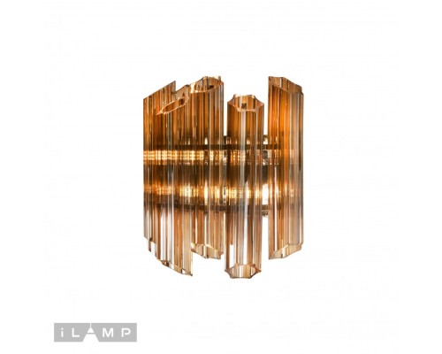 Настенный светильник iLamp MB0267-2C CHROME+BROWN