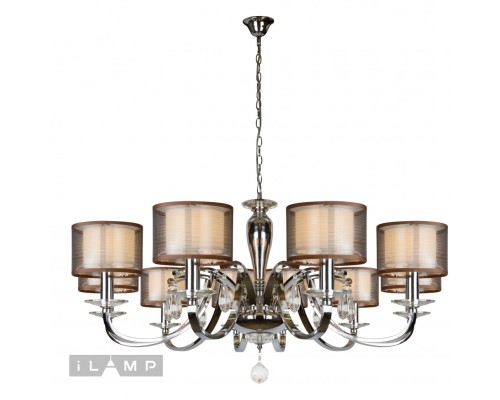 Подвесная люстра iLamp Mario RM16001/10 Хром