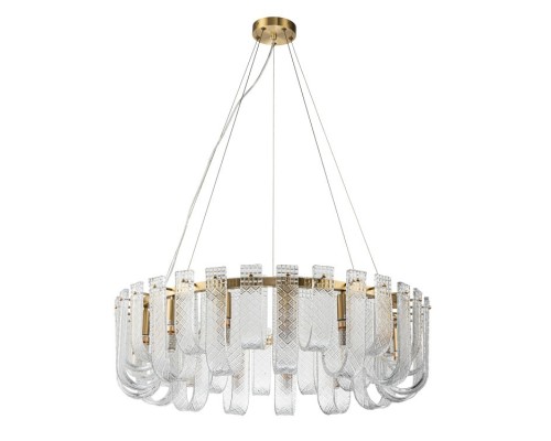 Подвесная люстра Belfast Severn 6601-800 BR CL Латунь / Стекло