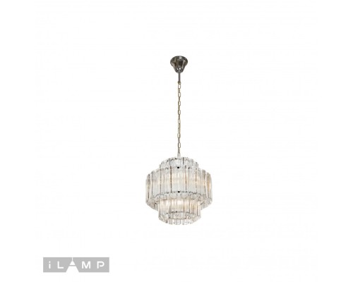 Подвесная люстра iLamp Destiny MD0267-4A CHROME+CLEAR