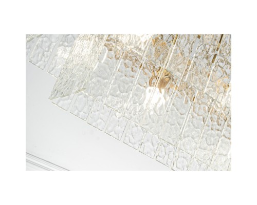 Подвесная люстра Belfast Harland 6308-10C BR CL Латунь / Стекло