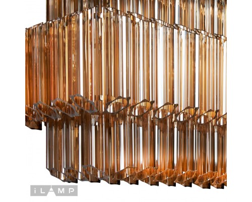 Подвесная люстра iLamp Destiny MD0267-14B CHROME+BROWN