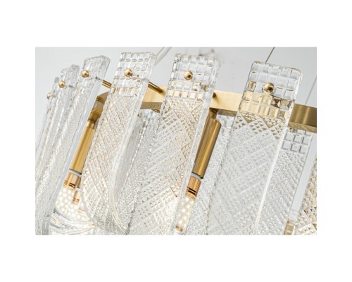 Подвесная люстра Belfast Severn 6601-800 BR CL Латунь / Стекло