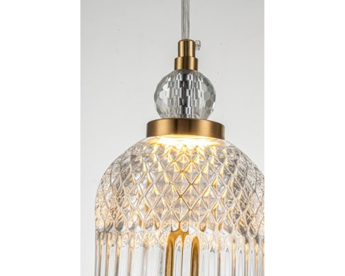 Светильник подвесной Belfast Herbison A1954 CL GL Золотой / Стекло / Прозрачный