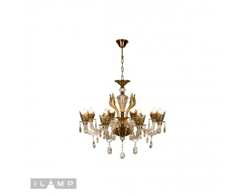 Подвесная люстра iLamp Asia 61078-8 Бронзовая