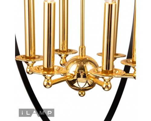 Подвесная люстра iLamp Element 9977-800 GOLD&BLACK