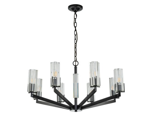 Подвесная люстра Belfast Malone 6035-8 BL CL Черный / Стекло