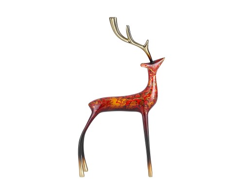 Статуэтка настольная ArtHomeDecor DEER 7318 S DEEP RED