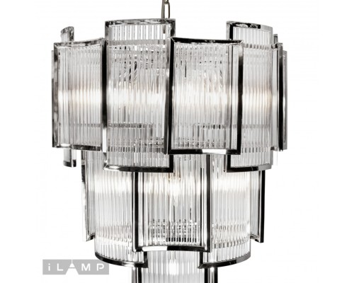 Подвесная люстра iLamp Tribeca MD0276-11 CHROME+SMOKY GRAY