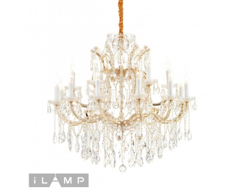 Светильник подвесной iLamp Diamond 6071-18 GD+CL