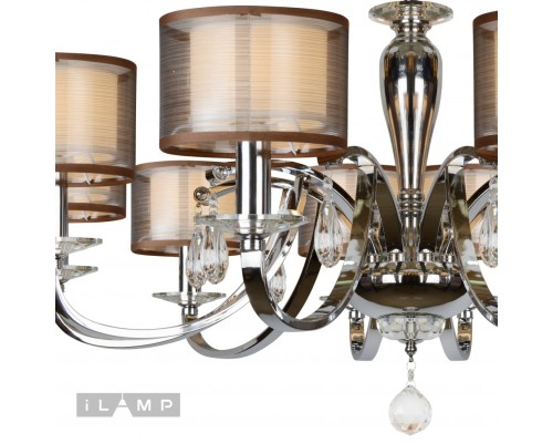 Подвесная люстра iLamp Mario RM16001/10 Хром
