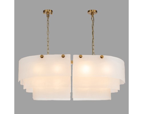 Люстра подвесная Belfast Erskine 22352 / 1000 / 12 GL MT Золотой / Матовое Стекло