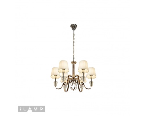 Подвесная люстра iLamp Alesti P2424-6 Nickel