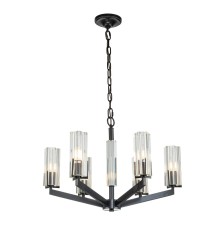 Подвесная люстра Belfast Malone 6035-6 BL CL Черный / Стекло