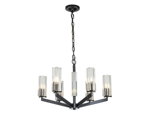 Подвесная люстра Belfast Malone 6035-6 BL CL Черный / Стекло