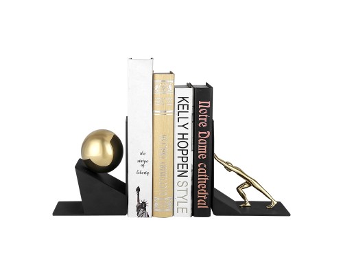 Держатель для книг ArtHomeDecor GLOBAL WORK 7298 GOLD & BLACK