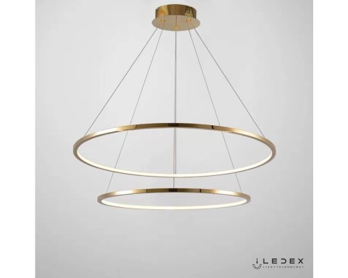 Подвесная люстра iLedex AXIS 10112P/2-39W-3000K (6/4) BRASS