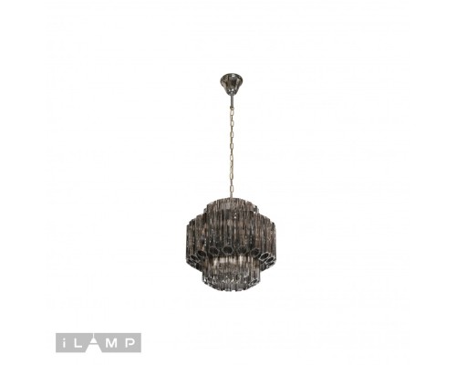 Подвесная люстра iLamp Destiny MD0267-4 CHROME+SMOKY GRAY