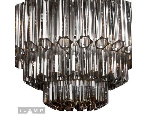 Подвесная люстра iLamp Destiny MD0267-7A CHROME+SMOKY GRAY