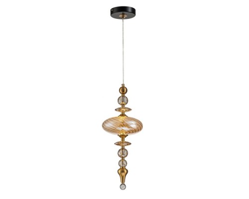 Светильник подвесной Belfast Herbison A1933 / C / A3 CA GL Золотой / Стекло / Янтарный