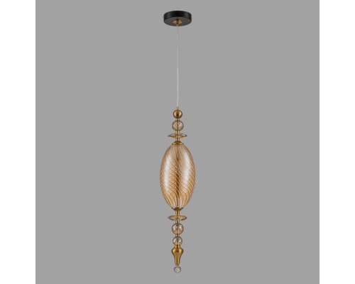 Светильник подвесной Belfast Herbison A1933 / A / A3 CA GL Золотой / Стекло / Янтарный