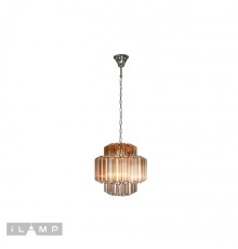 Подвесная люстра iLamp Destiny MD0267-4B CHROME+BROWN