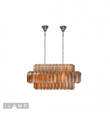 Подвесная люстра iLamp Destiny MD0267-14B CHROME+BROWN