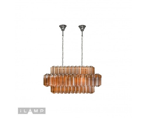 Подвесная люстра iLamp Destiny MD0267-14B CHROME+BROWN