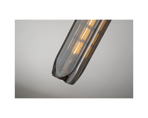 Светильник подвесной Belfast Gibson 6133-1 BR GR Латунь / Стекло / Серый