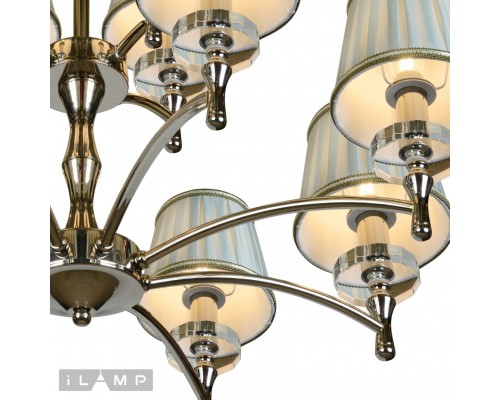 Подвесная люстра iLamp Olivia 82336/8+4 Хром