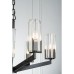 Подвесная люстра Belfast Malone 6035-6 BL CL Черный / Стекло