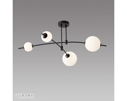 Светильник потолочный iLedex Epical 6827-4 BK+WH