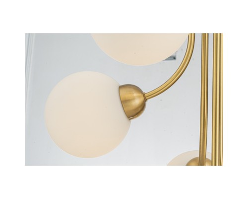 Подвесная люстра Belfast Bryson L-8130-5A BR GL Латунь / Стекло