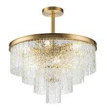 Подвесная люстра Belfast Harland 6308-6 BR CL Латунь / Стекло