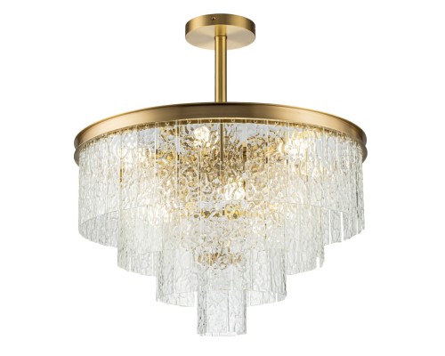 Подвесная люстра Belfast Harland 6308-6 BR CL Латунь / Стекло