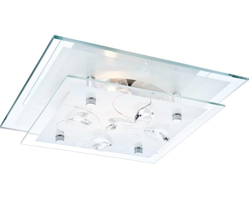 Светильник настенно-потолочный Globo 40408, хром, E27 ILLU, 1x60W