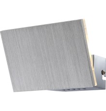 Настенный светильник металл хром, алюминий, стекло внутри, ясно, WxH: 150x100, включая 1xLED 5W 9,3V