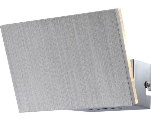 Настенный светильник металл хром, алюминий, стекло внутри, ясно, WxH: 150x100, включая 1xLED 5W 9,3V