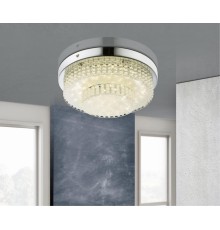 Потолочный светодиодный светильник Globo 48213-16 Cake хром/белый LED 16W