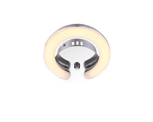 Настенный светильник хром, акрил кольцо сатин, WxH: 150x170, в том числе 1xLED 8W 27,2V, 640LM, 3000